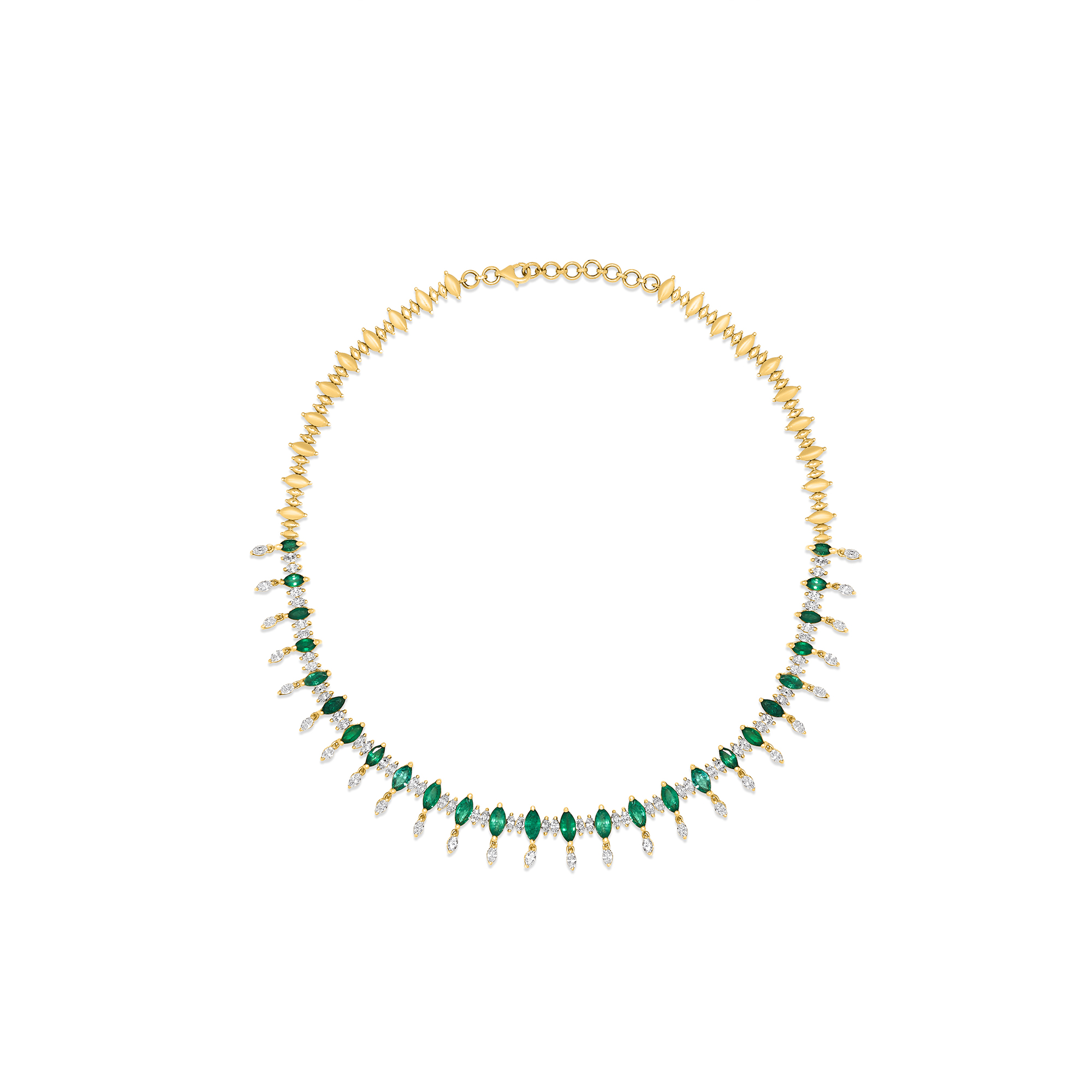 Green Mantra Necklace - Asma AlShaya Jewellery